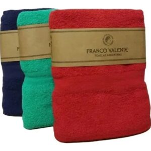 Juego de toalla y toallon Franco Valente 500gr 100% algodon.