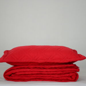 Cover quilt cotton touch con funda de almohada 2 plazas y media.